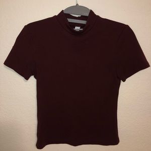 American Apparel Maroon Crop